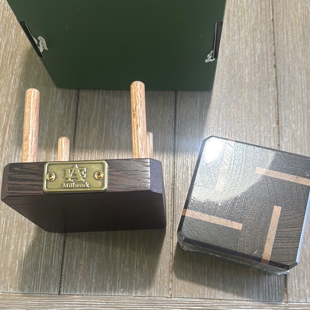 AE Millwork Wooden Coaster Set
